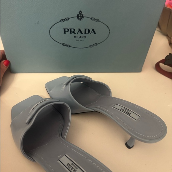 Prada Women's Blue Slide Sandals - Picture 8 of 9